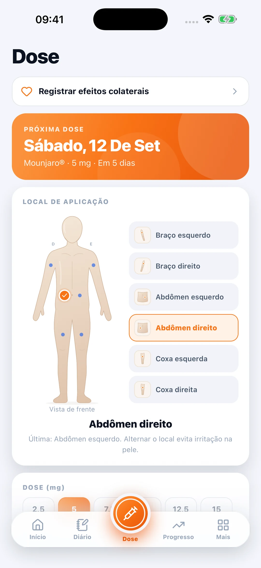 meuMON — Local de aplicação